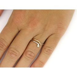 Diamond Solitary Easy White and Rose Gold