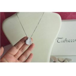 Collana Doppia Veneta con Cuore Pavè Diamanti
