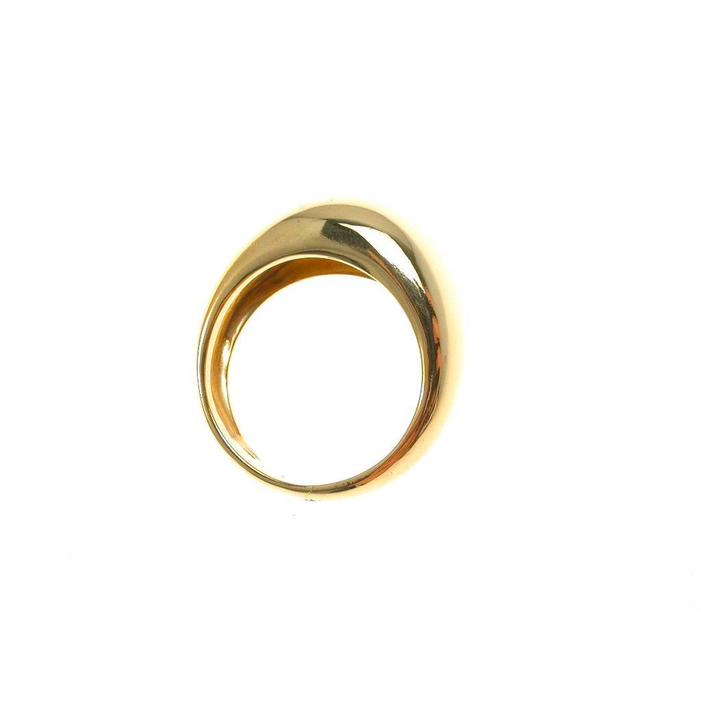 Yellow Gold Thin Domed Ring