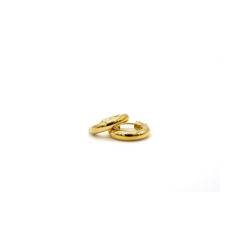 Orecchino Boccola Semplice Oro Giallo 1,85cm x 3,8mm