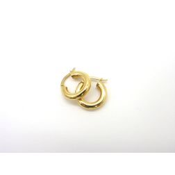 Round Tubular Hoop Earring 1.83cm x 3.8mm