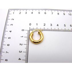 Round Tubular Hoop Earring 1.83cm x 3.8mm