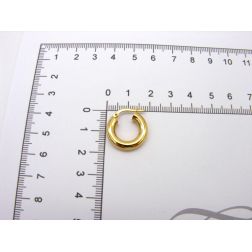 Round Tubular Hoop Earring 1.83cm x 3.8mm