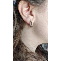 Two Tones hoops earrings