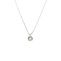 0.040ct Faceted Circle Light Point Necklace
