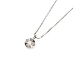 0.040ct Faceted Circle Light Point Necklace
