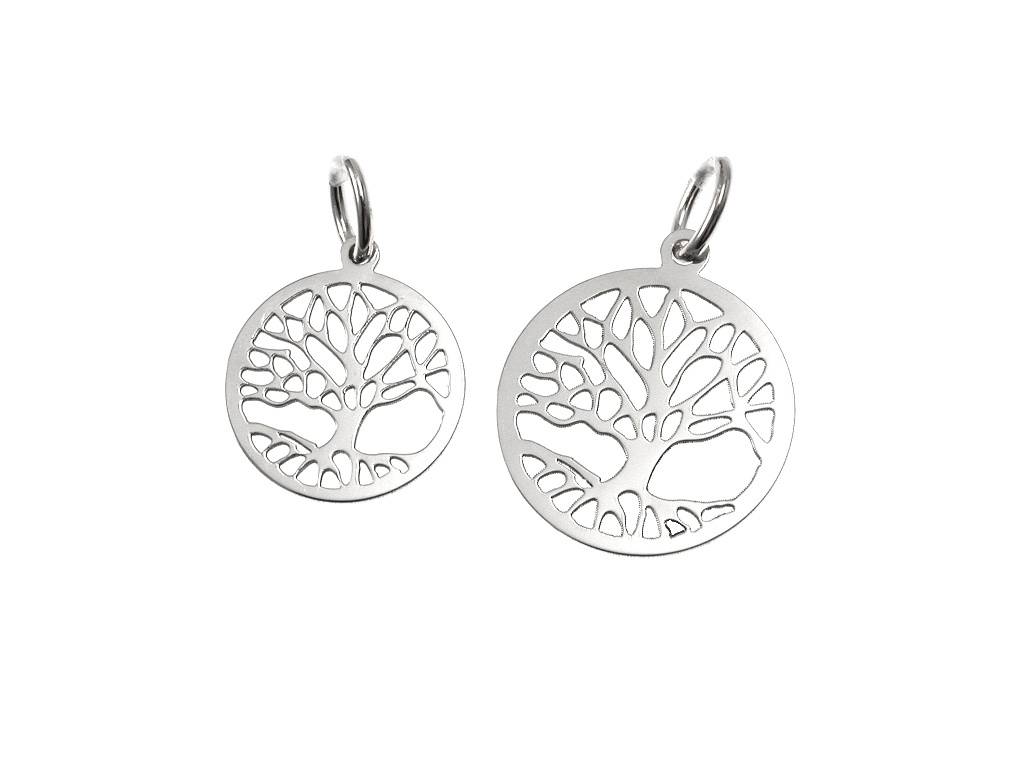 Charm Tree of Life in 18kt White Gold
