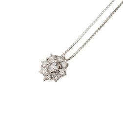 Girocollo Punto Luce Flower Solitario 0.24ct contornato