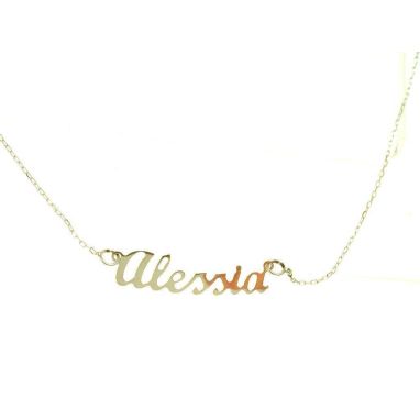 Name Necklace Yellow Gold