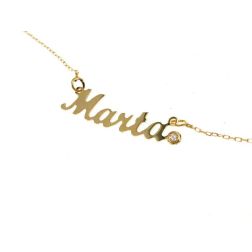 Collana Nome Oro Giallo Mini