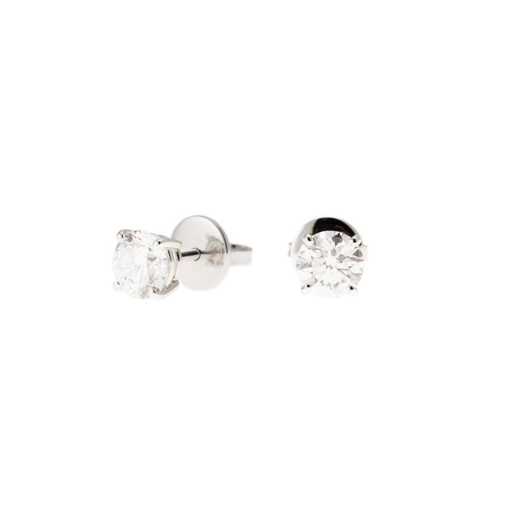Orecchini Solitari con 2 Diamanti da 0.80ct Certificati GIA