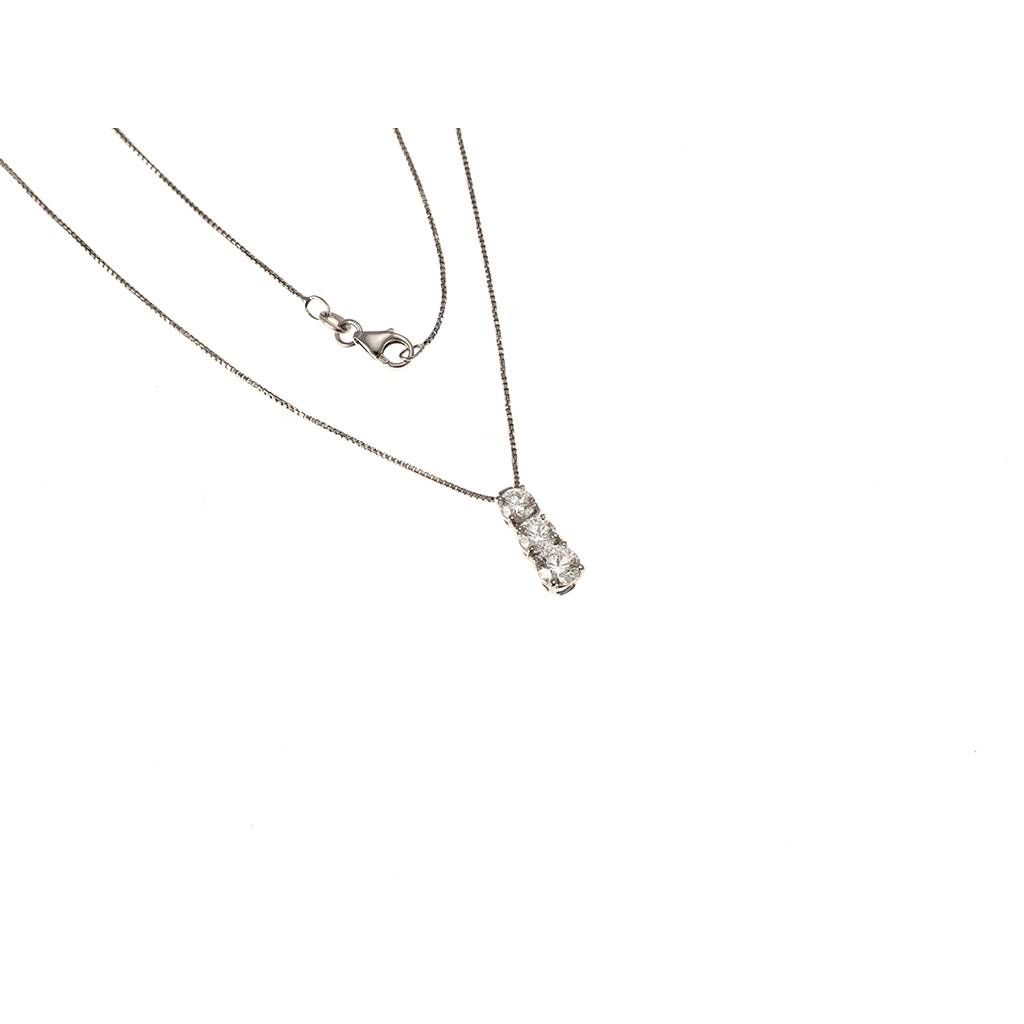 Girocollo Trilogy a Scalare in Oro Bianco