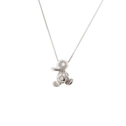 Girocollo 42cm con Ciondolo Anatroccolo con Diamanti