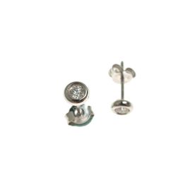 Orecchini Punto Luce Circle castone da 5,50mm