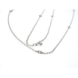 Collana Laccio Circle 13 Diamanti in Oro Bianco