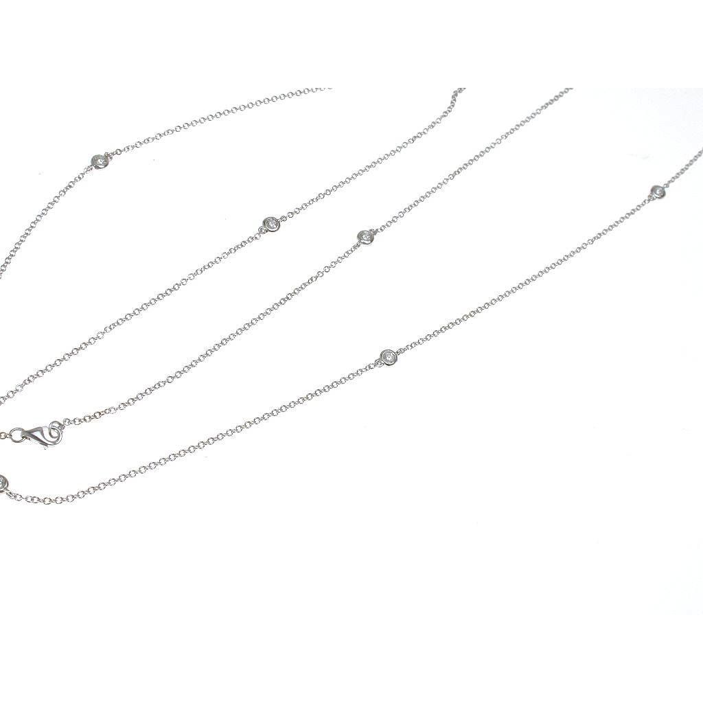 Collana Laccio Circle 13 Diamanti in Oro Bianco