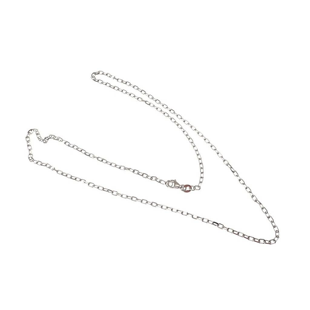 Collana Forzatina in Oro Bianco larghezza 2.3mm