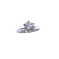 Solitario Pantelleria Diamante su Oro Bianco 18kt