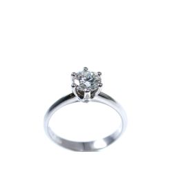 Pantelleria Engagement Diamond Ring in 18kt white gold