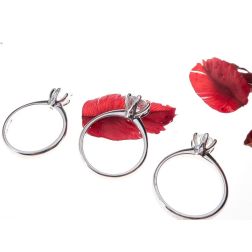 Pantelleria Engagement Ring in 18kt white gold