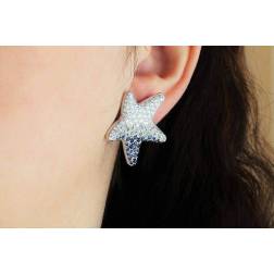 Earrings Star Sapphires