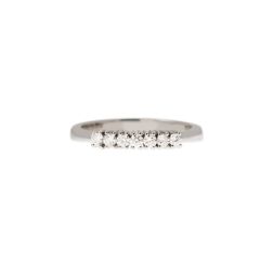 7 Diamonds White Gold Ring - 2.70mm