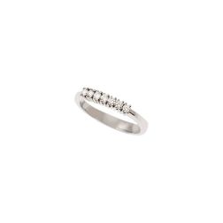7 Diamonds White Gold Ring - 2.70mm