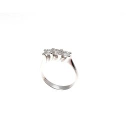 Anello Trilogy Wave 0,59ct Diamanti certificati GIA