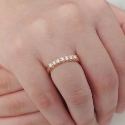 Veretta Suspended 7 Diamanti -Larghezza 2.8mm foto indossata