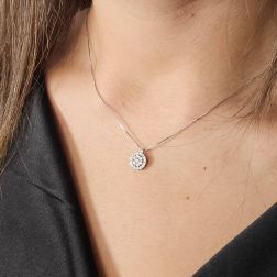 Photo of worn Stardust Diamonds Necklace - Small