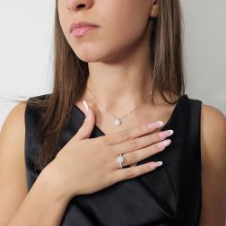 Collana Stardust Diamanti - Piccola foto indossata