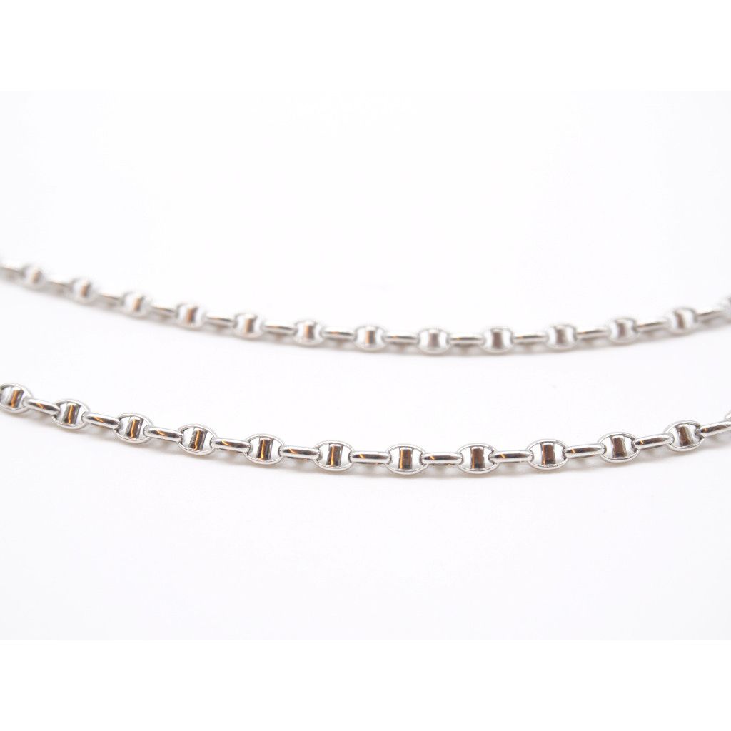 Traversino white gold necklace