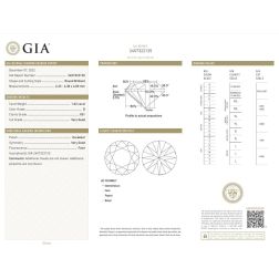 Anello Solitario Contornato "Louvre" doppio Diamante in Platino