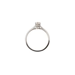 Solitario Band in Platino Diamante 0.29ct GIA