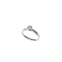 Solitaire Band in Platinum Diamond 0.29ct GIA