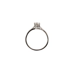 Solitario Band in Platino Diamante 0.47ct GIA