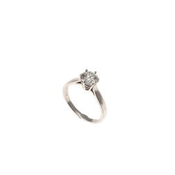 Solitario Band in Platino Diamante 0.70ct GIA