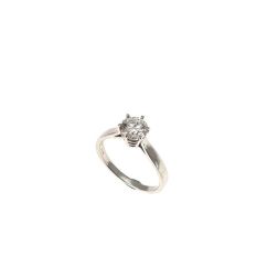 Solitario Band in Platino Diamante 0.70ct GIA