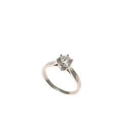 Solitaire Band in Platinum Diamond 0.93ct IGI