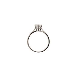 Solitaire Band in Platinum Diamond 0.93ct IGI
