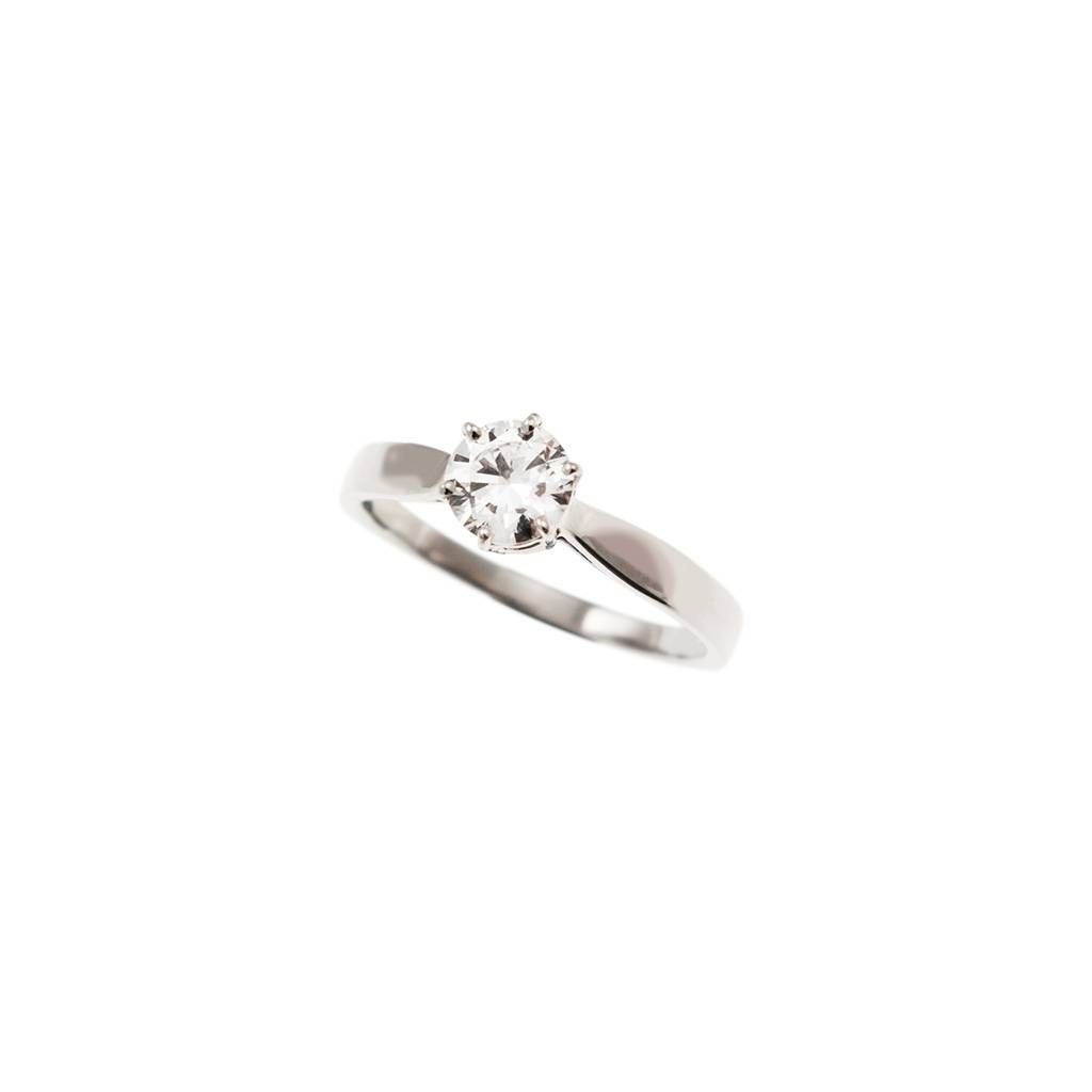 Solitario Band in Platino Diamante 0.70ct GIA