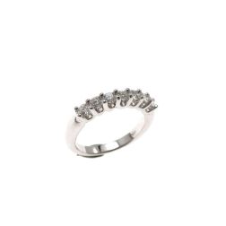 Veretta 7 Diamonds Suspended - Width 3.60mm White Gold