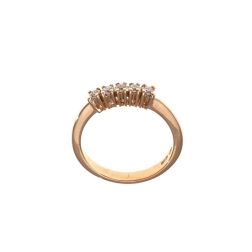 5 Diamonds Ring - Width 2.7mm - Rose Gold