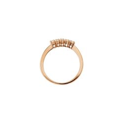 Veretta 5 Diamanti - Larghezza 2.7mm - Oro Rosa