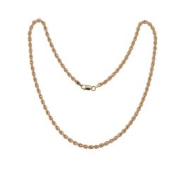 Rope Necklace Yellow Gold 40cm x 3.30mm
