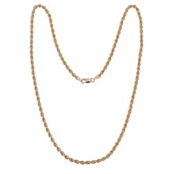 Rope Necklace Yellow Gold 50cm x 3.30mm