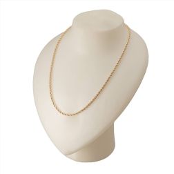 Collana Corda Oro Giallo 50cm x 3.30mm foto esposizione