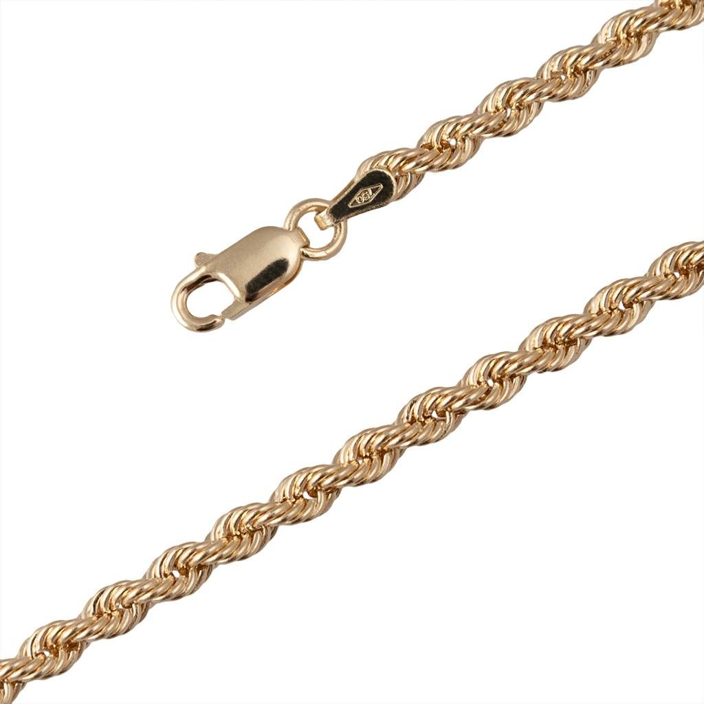 Rope Necklace Yellow Gold 55cm x 3.30mm