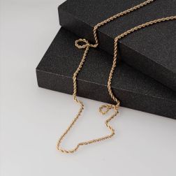 Collana Laccio Corda 90cm x 2.70mm Oro Giallo