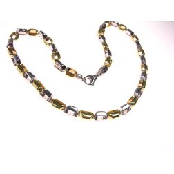 Mechanics 55cm Necklace Yellow gold and White gold